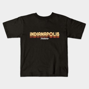 Retro Indianapolis Indiana Kids T-Shirt